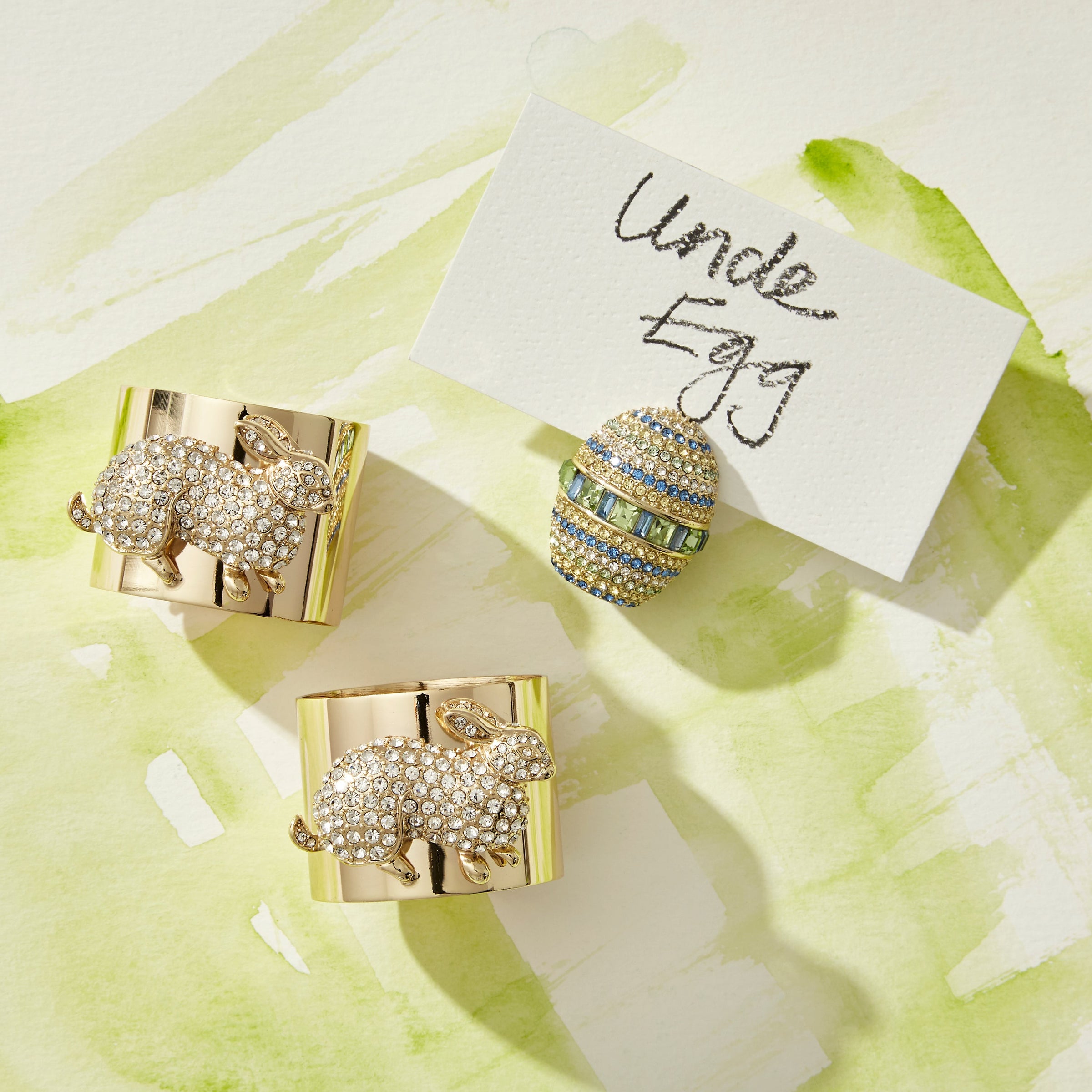 Sparkle Egg Placecard Holders (Set of 2)