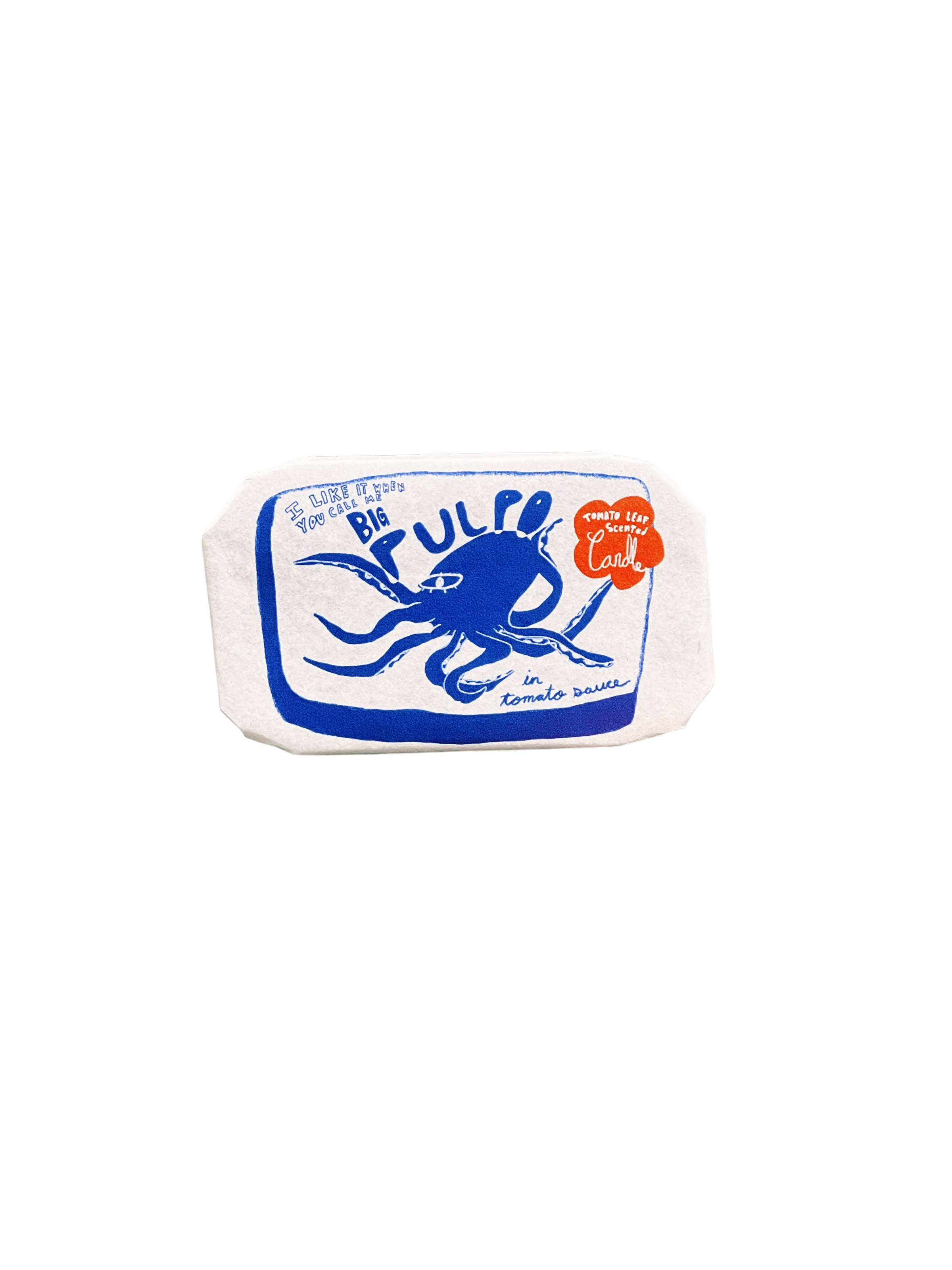 Tinned Fish Candle - Pulpo in Tomato Sauce (Tomato Leaf Scented)