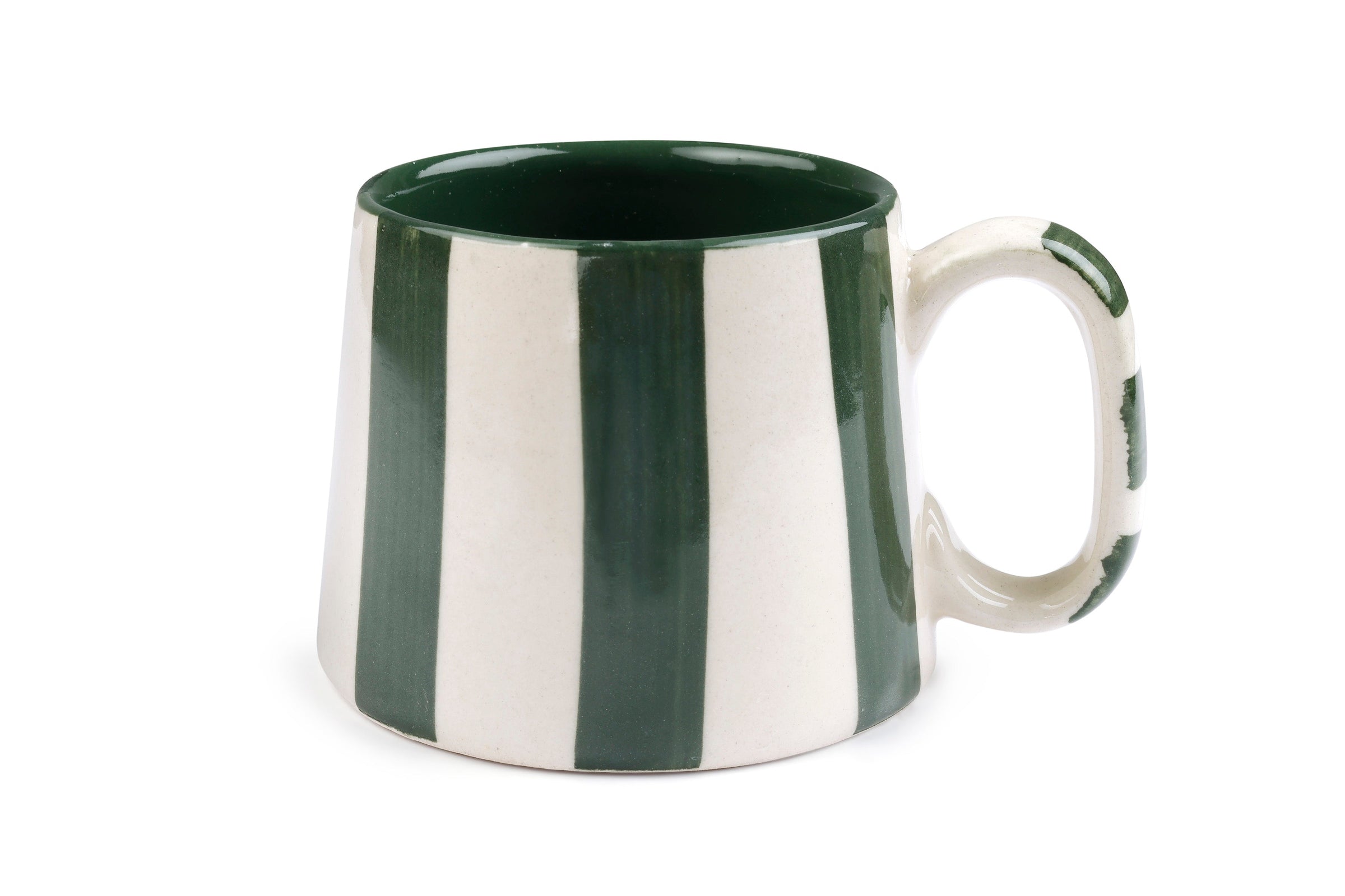 Ceramic Stripe Coffee Cup (Set of 2)