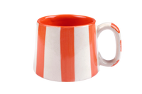 Ceramic Stripe Coffee Cup (Set of 2)