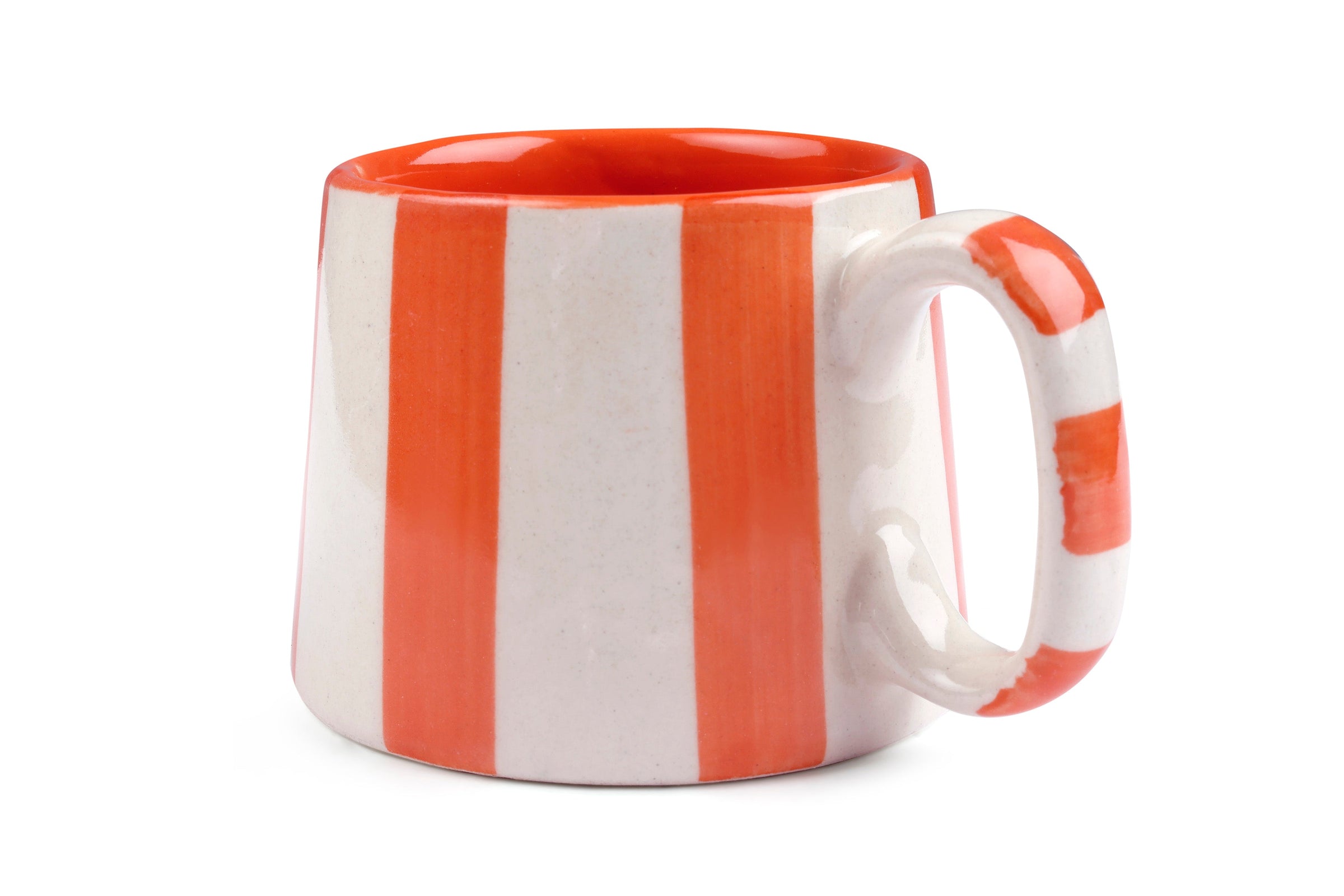Ceramic Stripe Coffee Cup (Set of 2)
