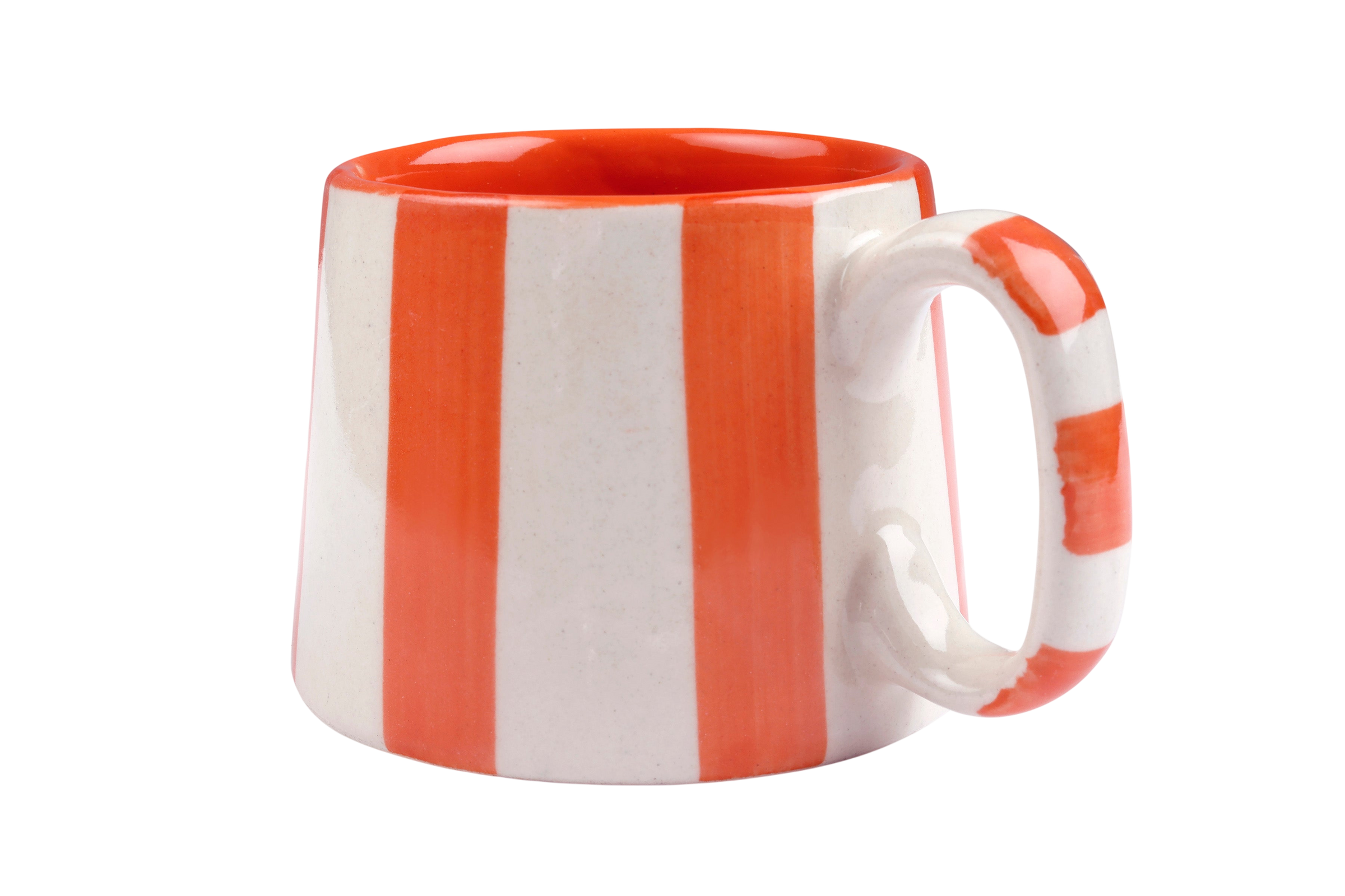 Ceramic Stripe Coffee Cup (Set of 2)