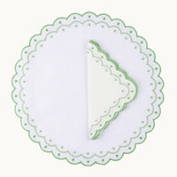 Carmen green linen napkin (set of 4)