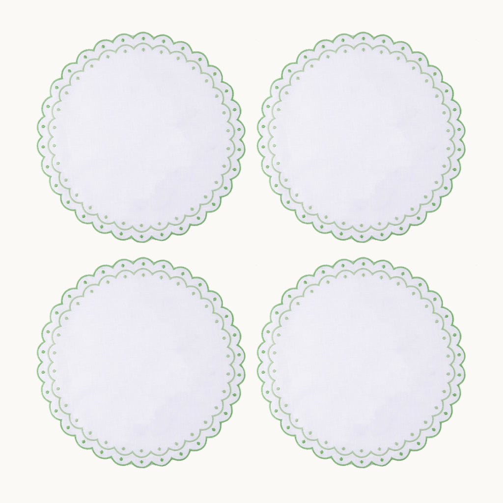 Carmen green linen placemat (set of 4)