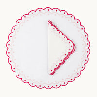Carmen red linen napkin (set of 4)
