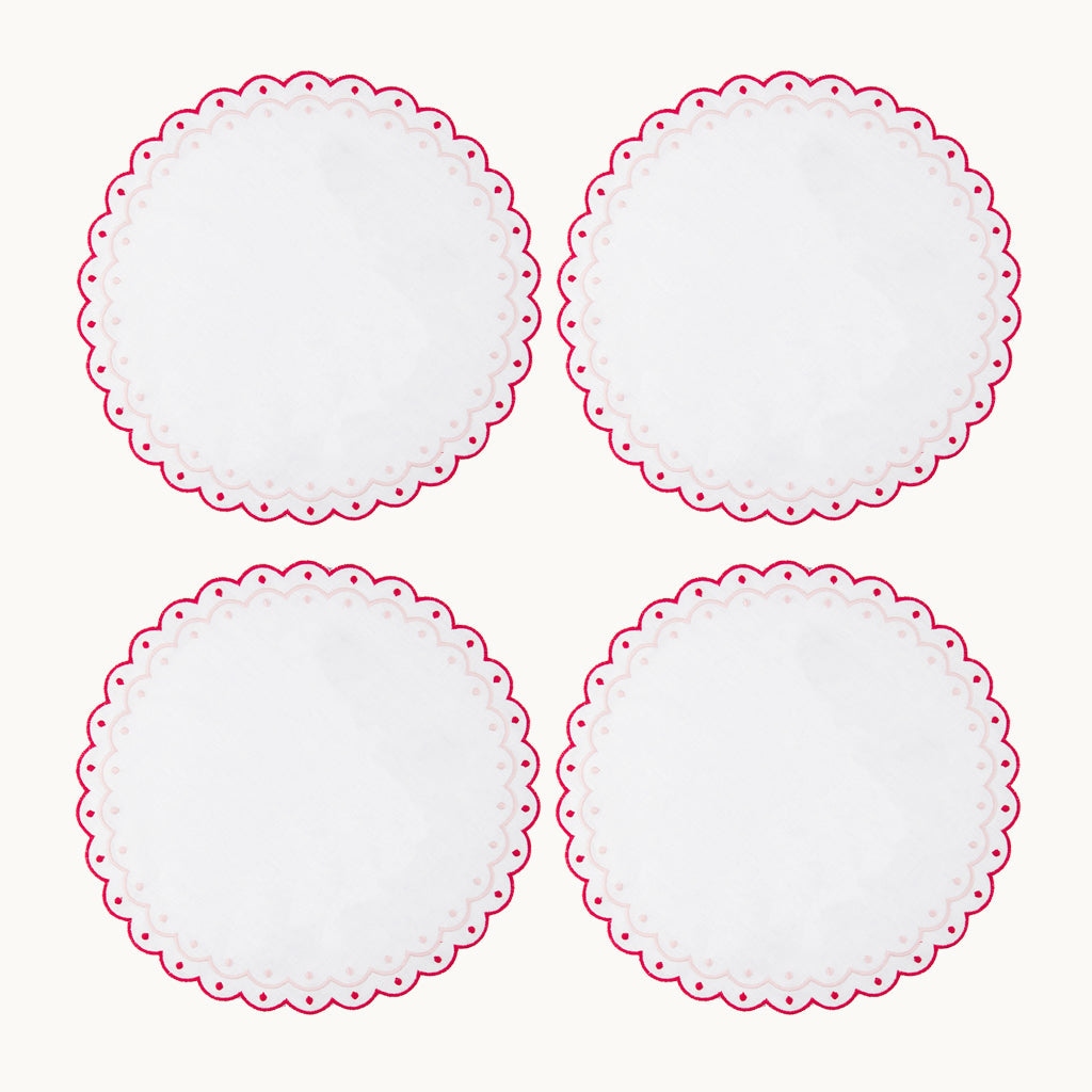 Carmen red linen placemat (set of 4)