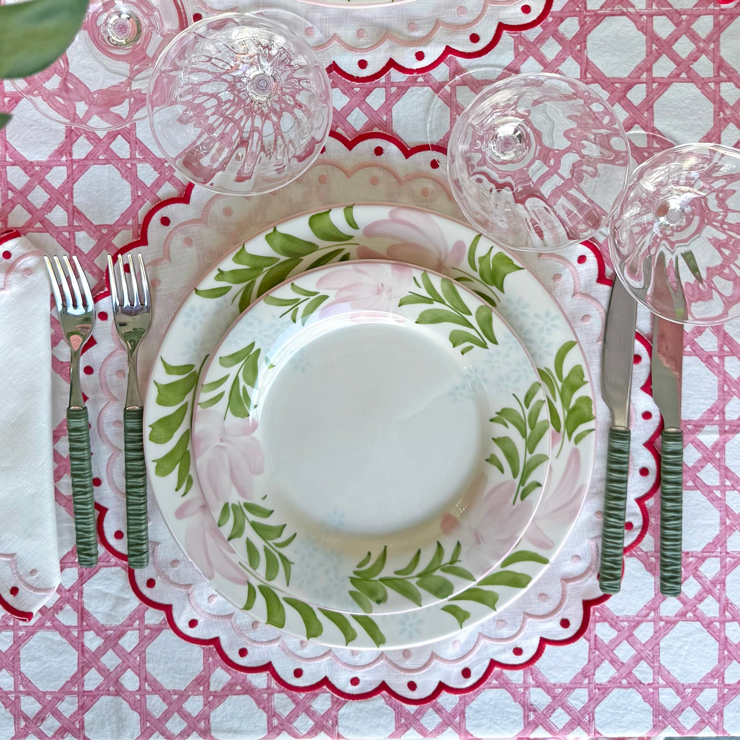 Carmen red linen placemat (set of 4)