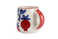 Red Anaar Floral Coffee Mug (Set of 2)