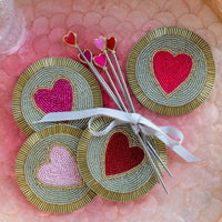 Heart Swizzle Sticks
