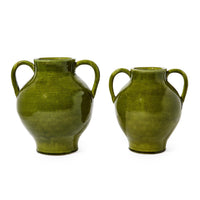 Vintage Style Green Vase (Set of 2)