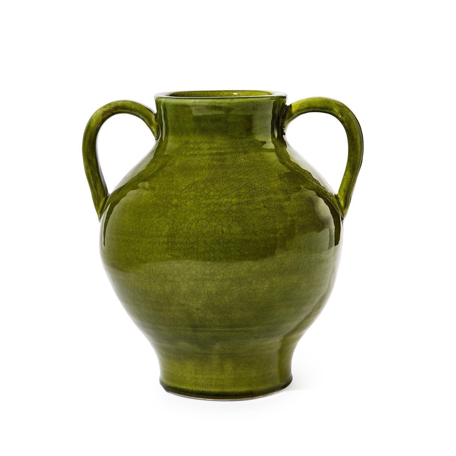 Vintage Style Green Vase (Set of 2)