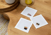 Embroidered Table Linen - Cocktail Napkins (Set of 4)