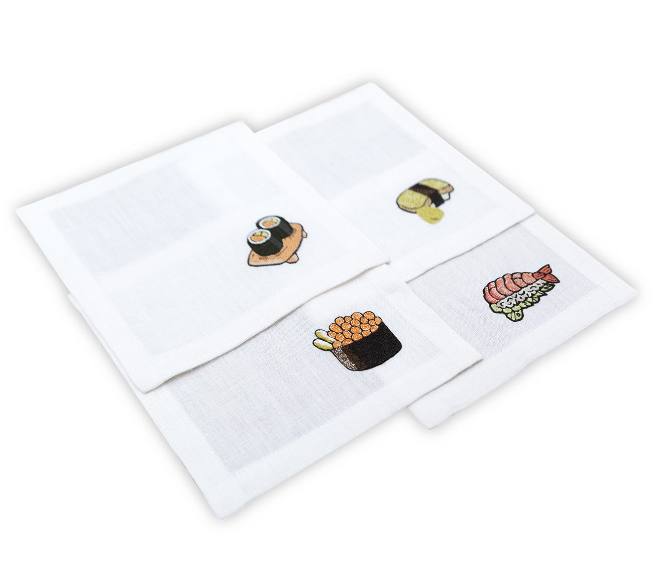 Embroidered Table Linen - Cocktail Napkins (Set of 4)