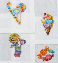 Embroidered Table Linen - Cocktail Napkins (Set of 4)