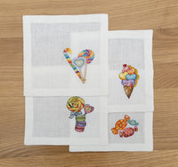 Embroidered Table Linen - Cocktail Napkins (Set of 4)