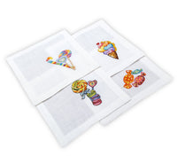 Embroidered Table Linen - Cocktail Napkins (Set of 4)
