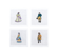 Embroidered Table Linen - Cocktail Napkins (Set of 4)