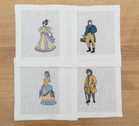 Embroidered Table Linen - Cocktail Napkins (Set of 4)