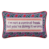 Control Freak Needlepoint Pillow