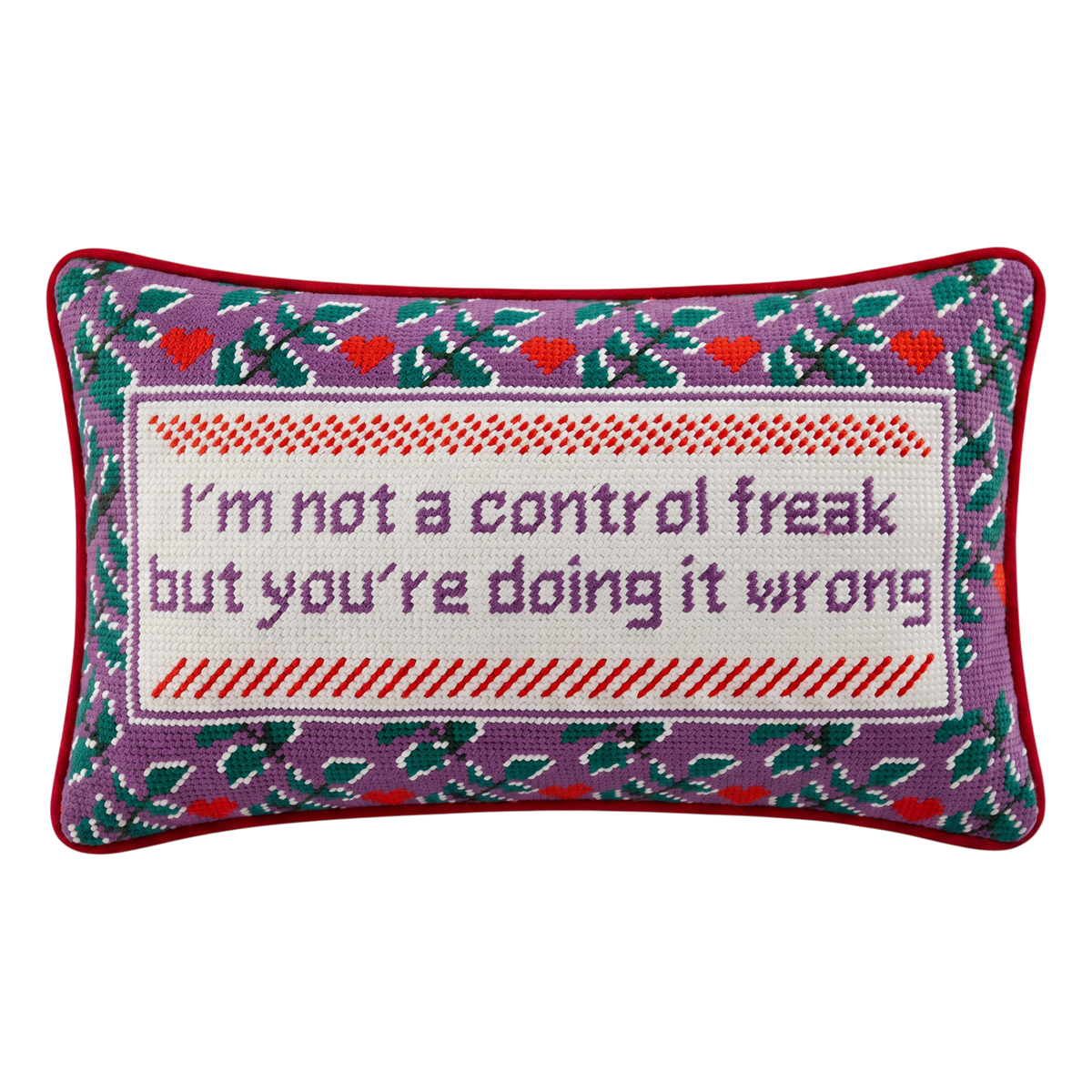 Control Freak Needlepoint Pillow