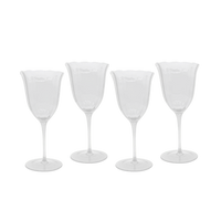 Lily Handblown Clear Water Glass (Set of 4)