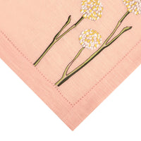 Hand Embroidered Flora and Flutter Napkins 18" x 18" (Set of 4)