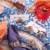 Pomegranate Skinny Napkin Rings (Set of Four)