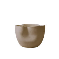 Caledria Ruffled Ceramic Planter, holds 4" pot