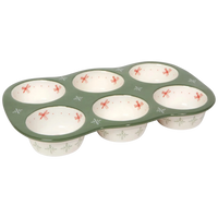 Camellia Stoneware Muffin Pan