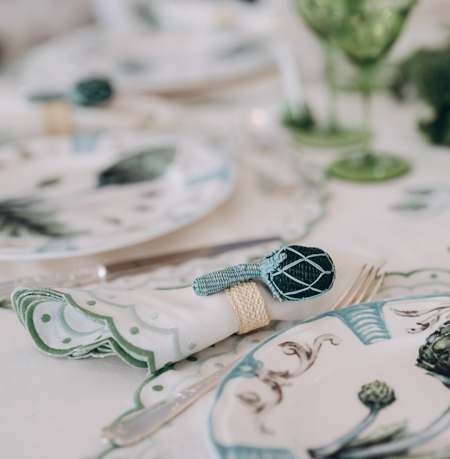 Artichoke Napkin Rings (Set of 4)