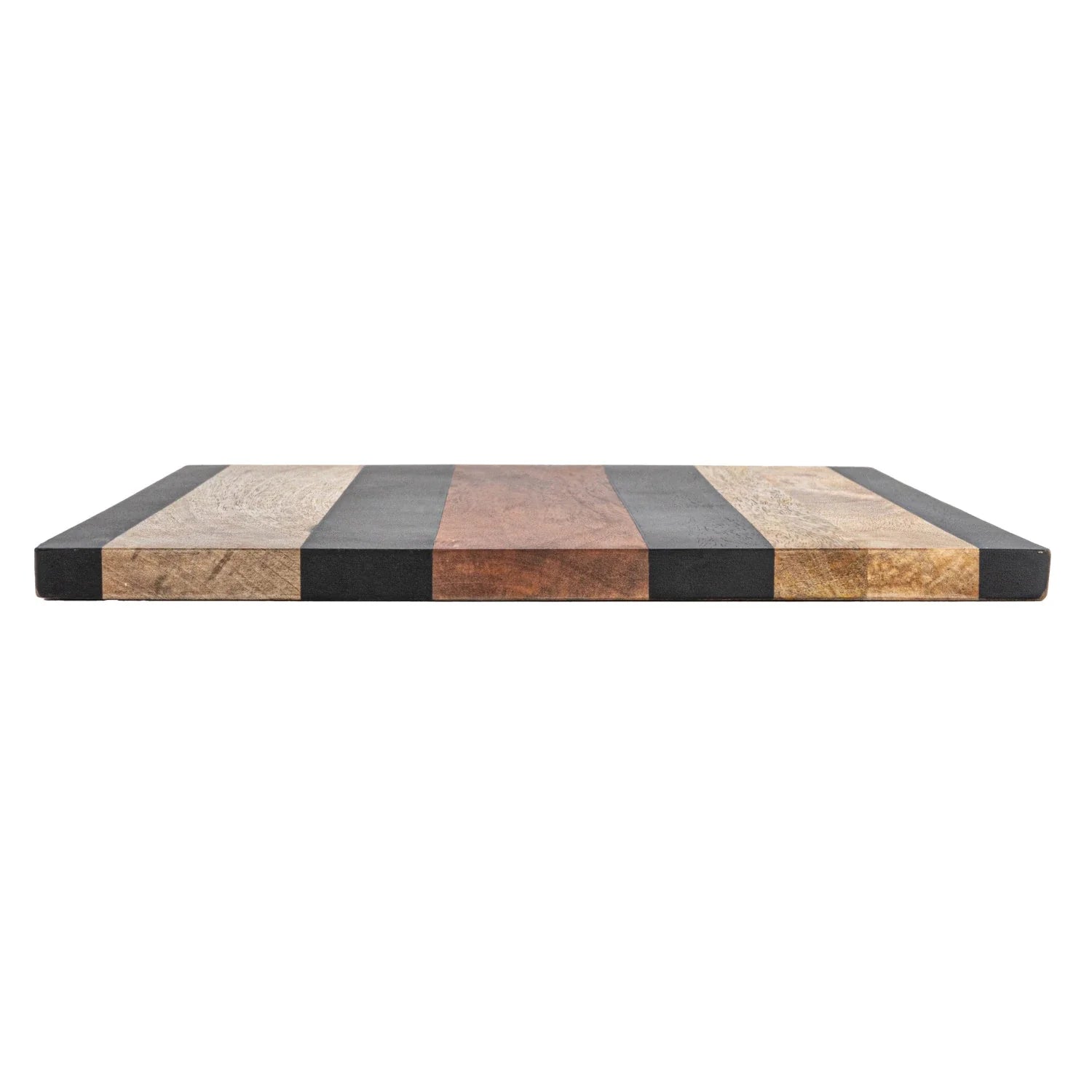 Carver Wood + Black Striped Board