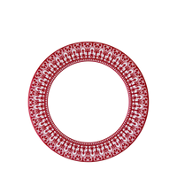 Casablanca Rimmed Salad Plate