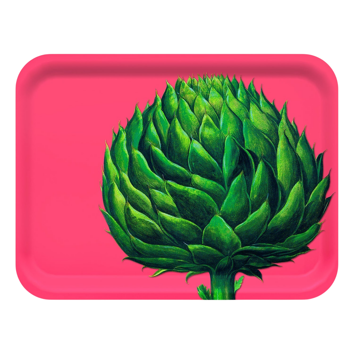 Artichoke Large Rectangular Birchwood Tray