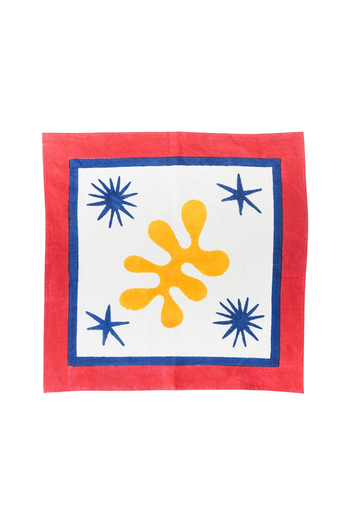 Celestial Matisse Blockprint Napkins, Set of 4