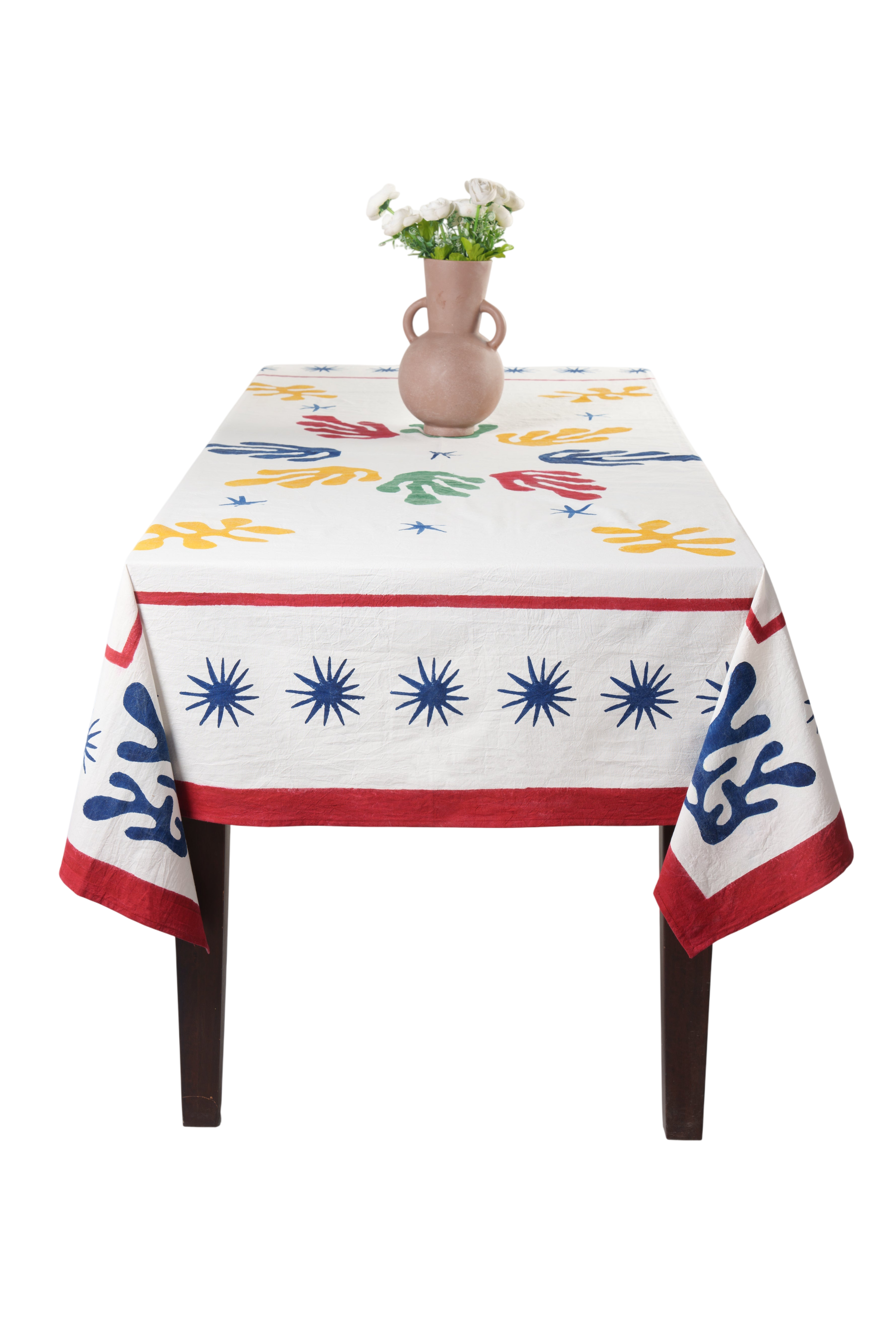 Celestial Matisse Blockprint Tablecloth