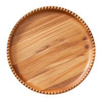 Ayla Wood Lazy Susan - Scalloped Edge