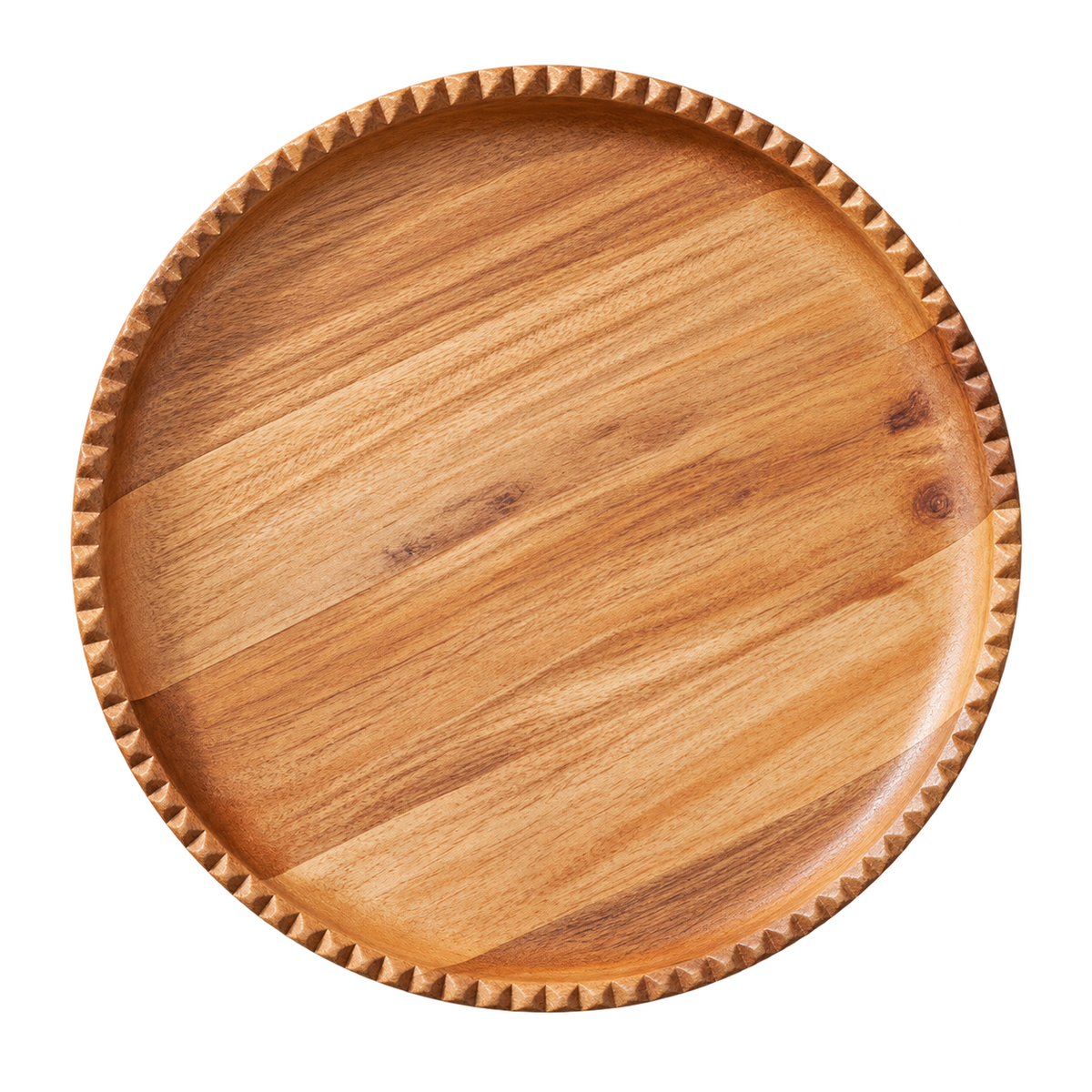 Ayla Wood Lazy Susan - Scalloped Edge