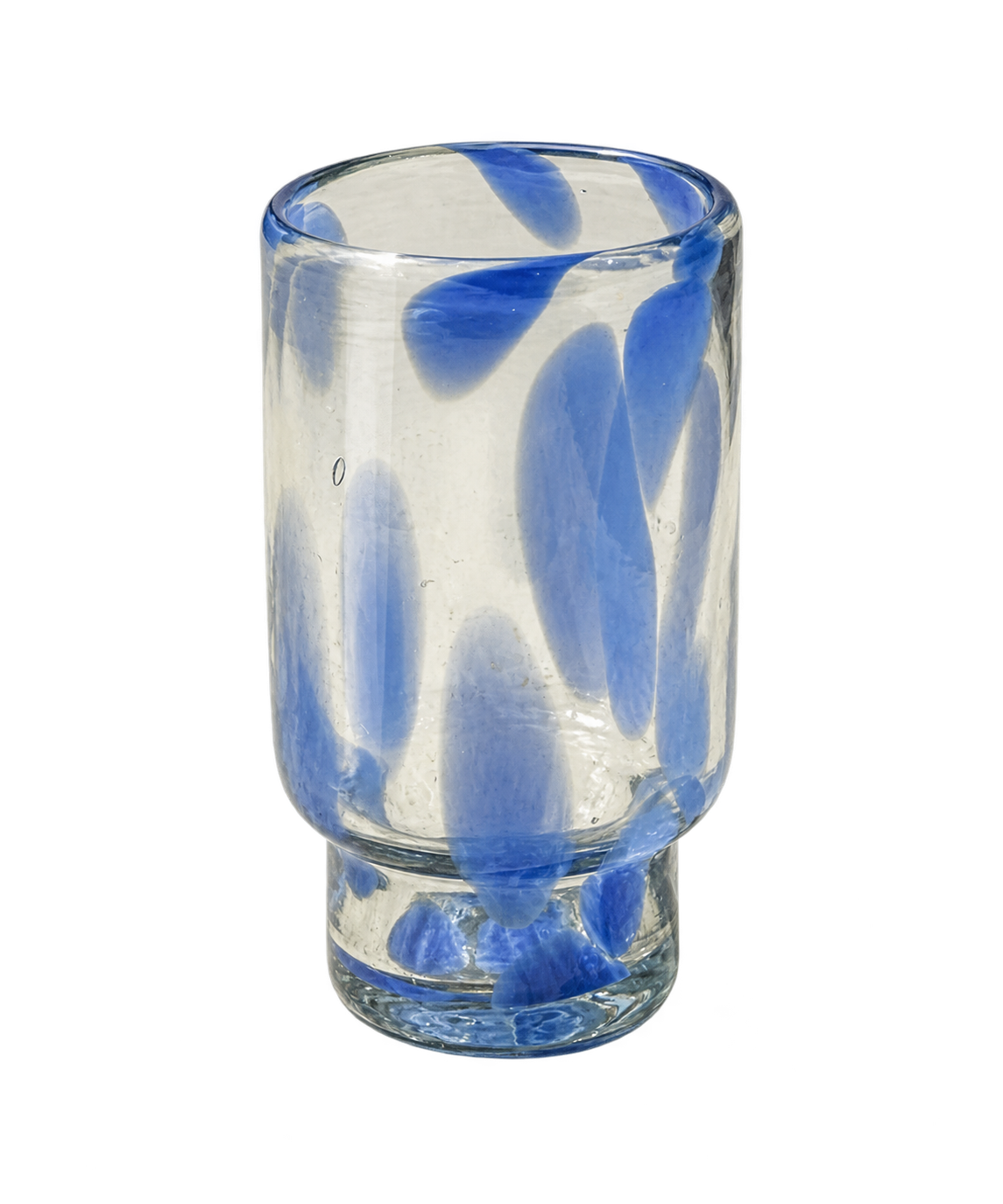 Frida Tall Stackable Glass Blue & Clear (Set of 4) by MESO