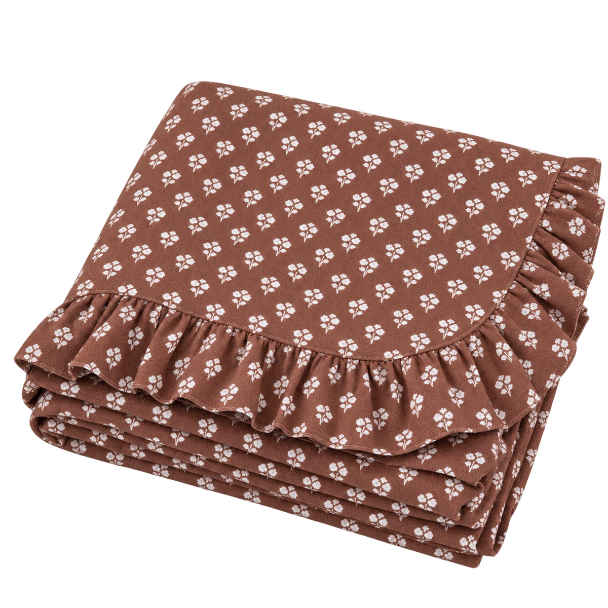 Constance Small Round Tablecloth with Ruffle