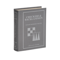 Checkers & Backgammon Vintage Bookshelf Edition