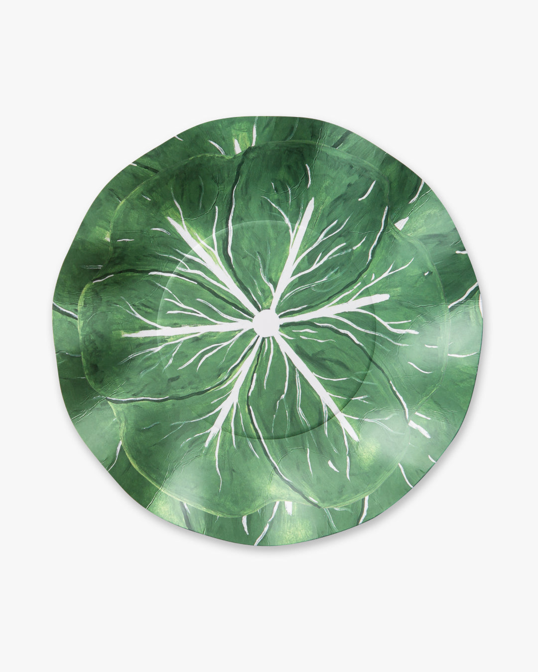 Classic Cabbage Dinner Plate Set of 12 - Kelly Green