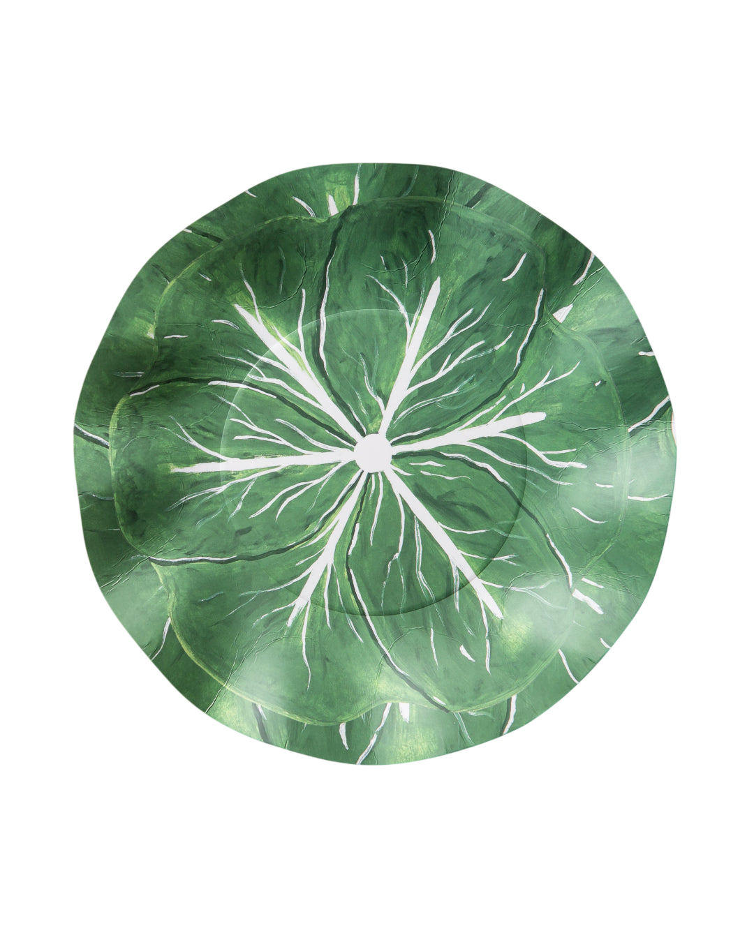 Classic Cabbage Dinner Plate Set of 12 - Kelly Green