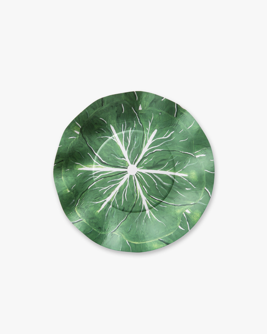 Classic Cabbage Dessert Plate Set - Kelly Green
