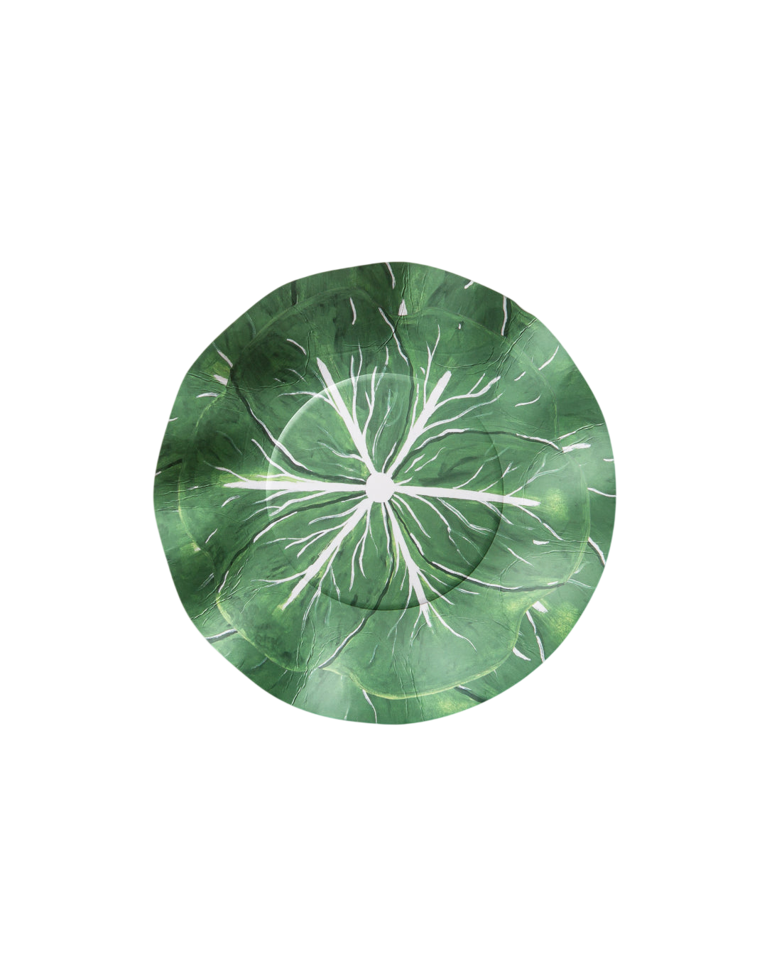 Classic Cabbage Dessert Plate Set - Kelly Green