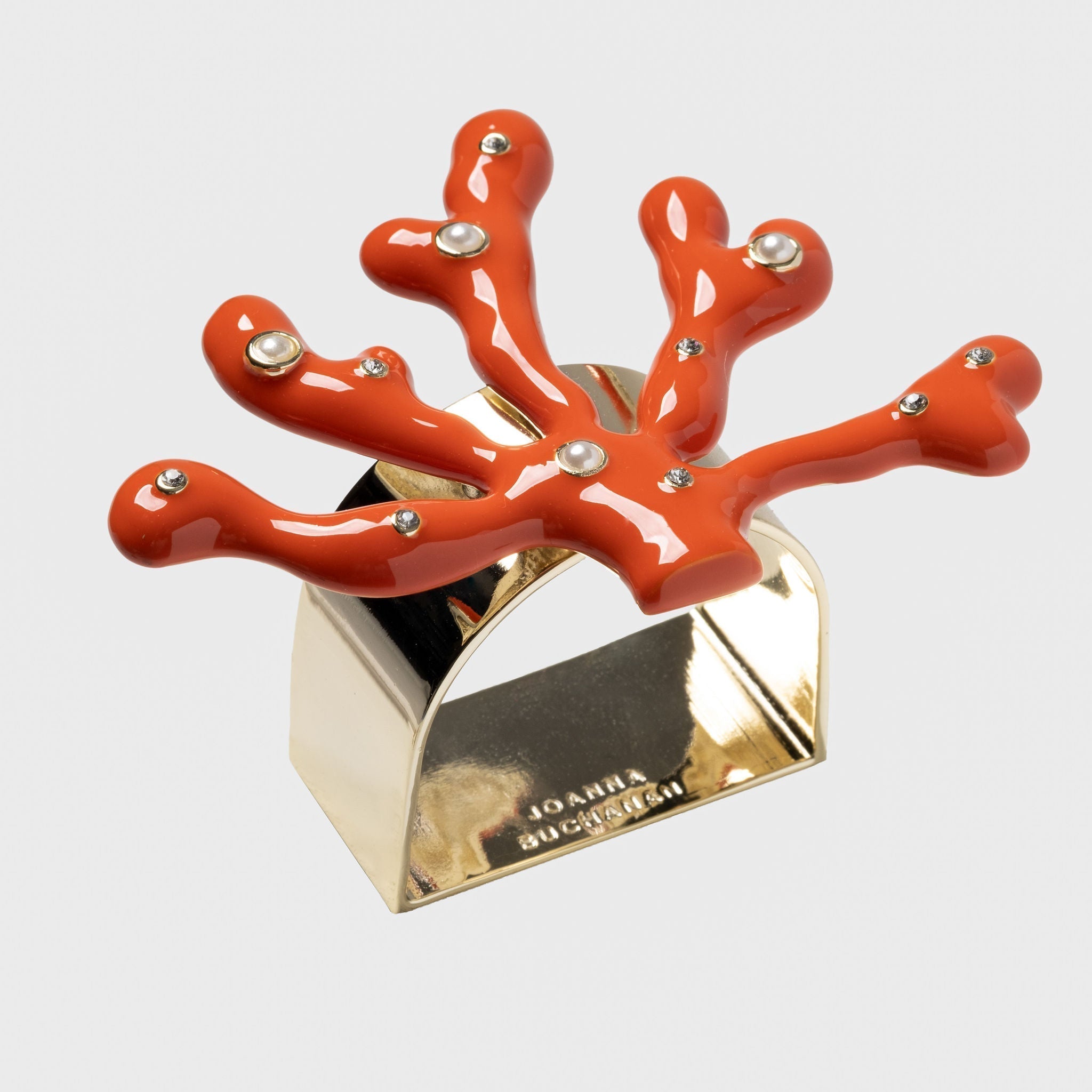 Coral Napkin Rings - Coral (Set of 4)
