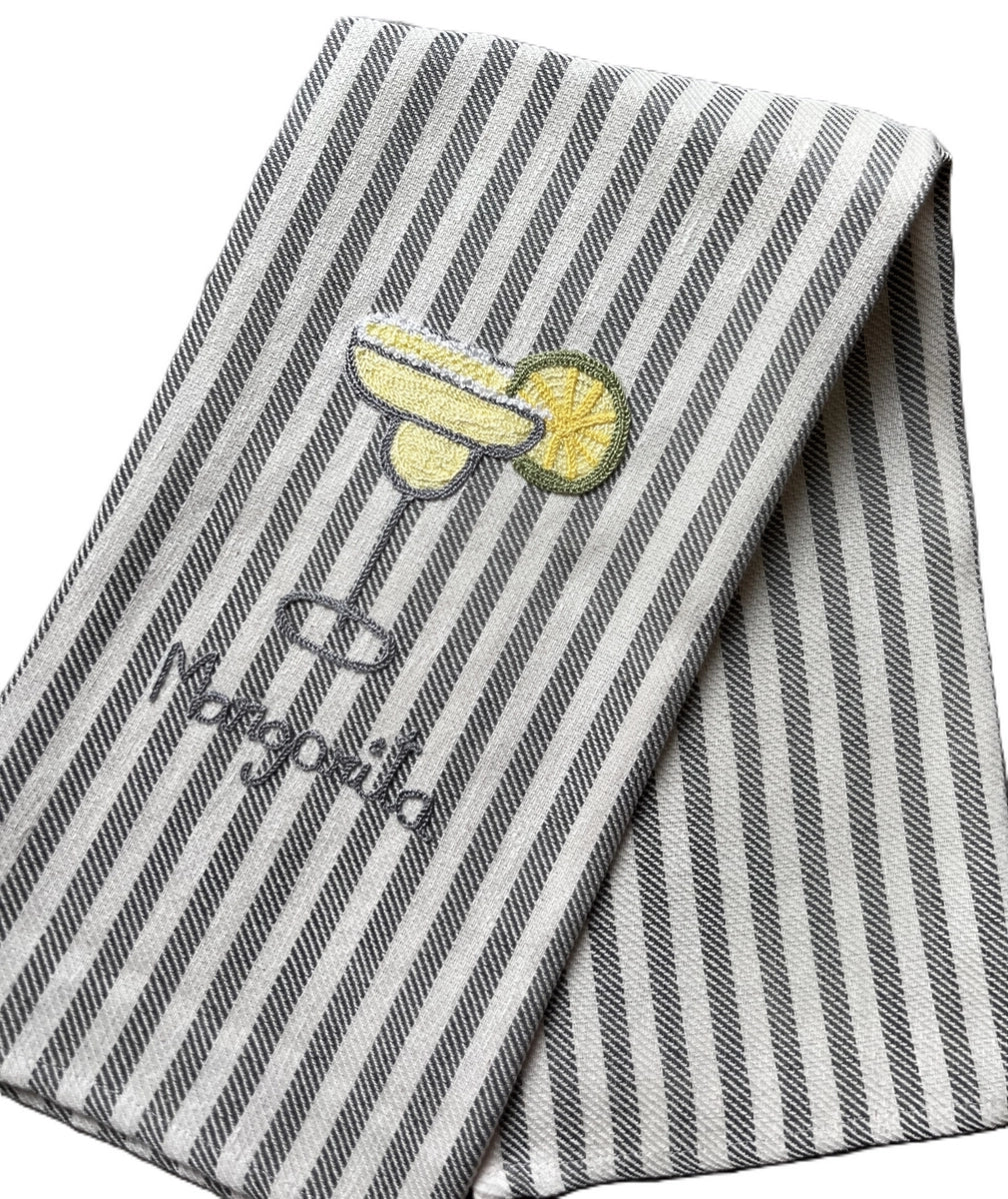 Cocktail Collection - Embroidered Kitchen Towel Margarita