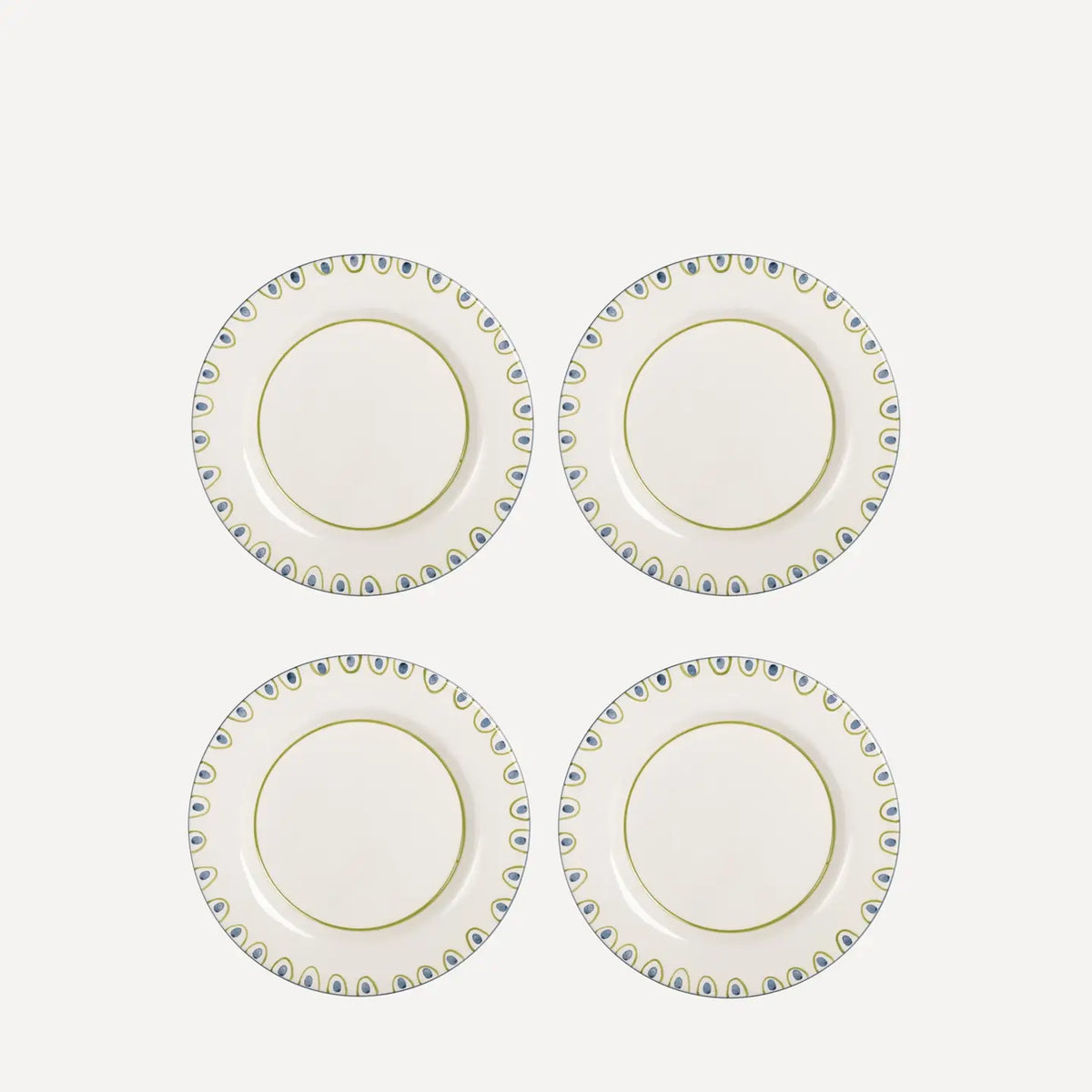Coconut Dinner Plate, Set of 4