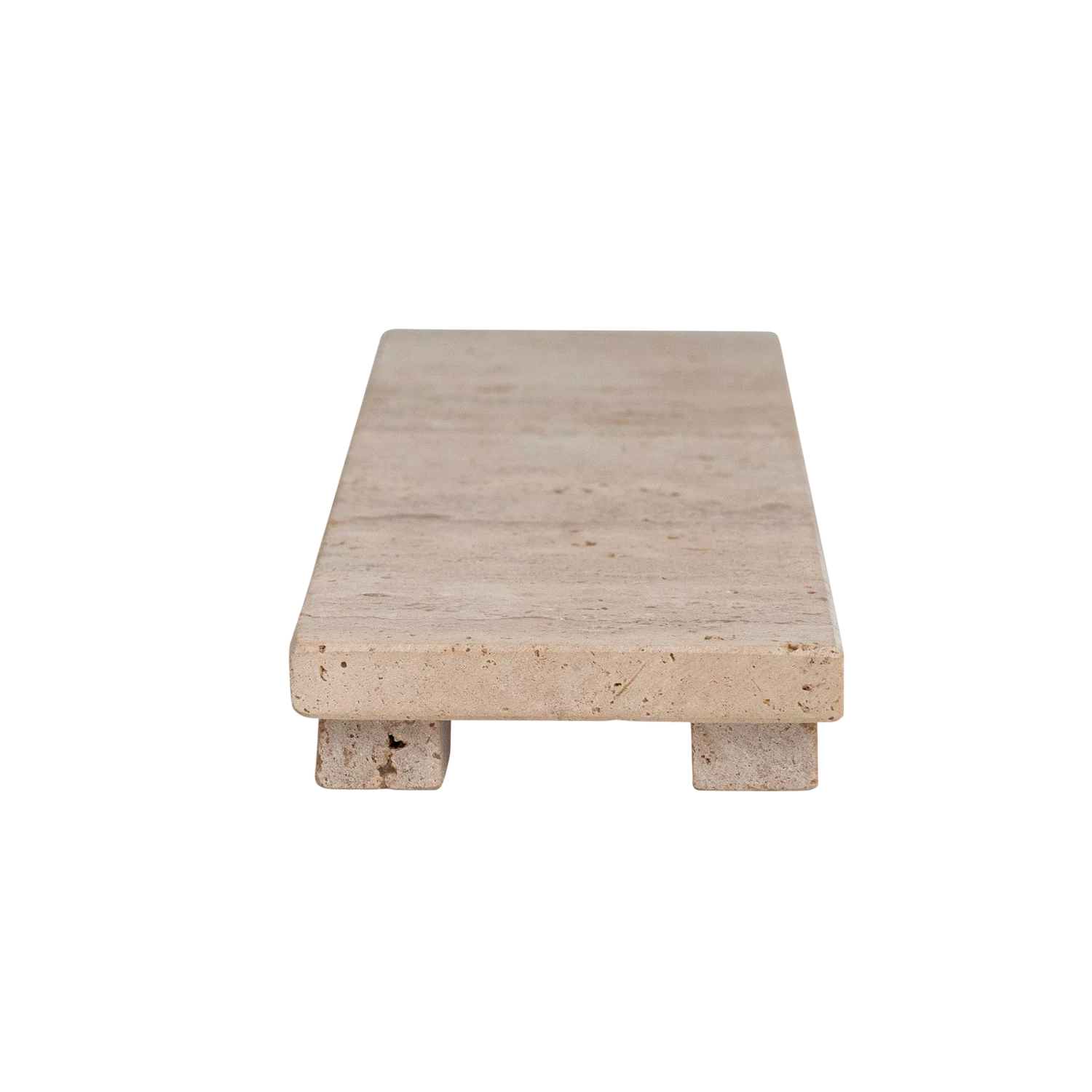 Cojio Footed Travertine Tray