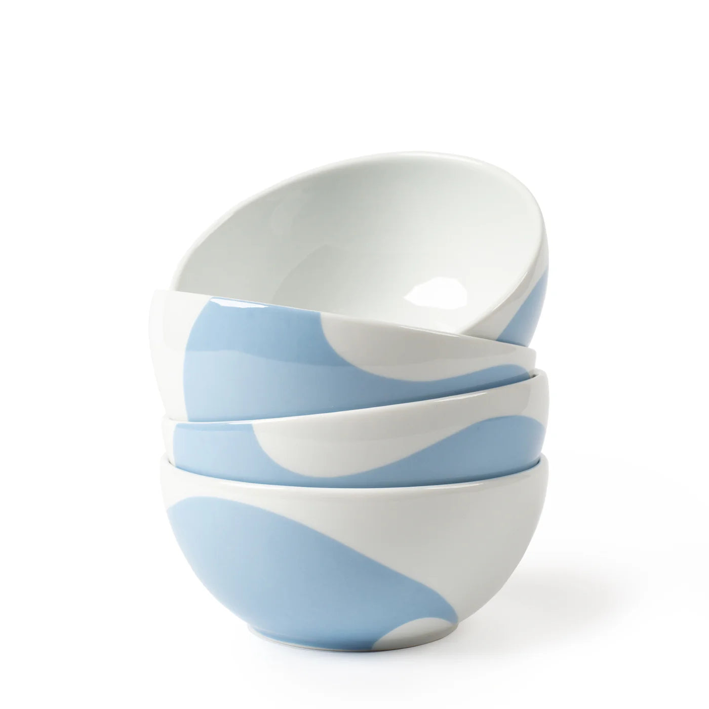 Colorblock Porcelain Bowls (Set of 4)