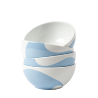 Colorblock Porcelain Bowls (Set of 4)